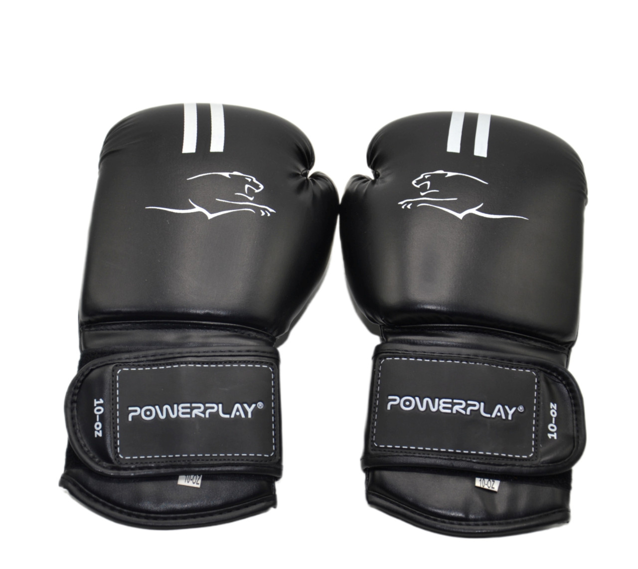 Боксерські рукавиці PowerPlay 3016 Contender Чорно-Білі 16 унцій