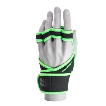 Рукавички для фітнесу MadMax MFG-303 MAXGRIP neoprene wraps Black/Grey S/M
