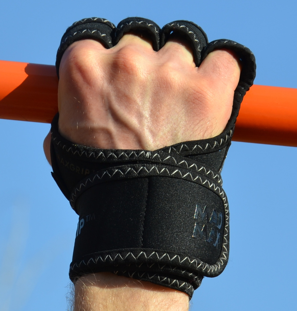 Рукавички для фітнесу MadMax MFG-303 MAXGRIP neoprene wraps Black/Grey S/M
