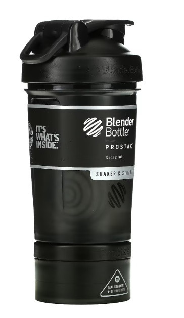 Шейкер спортивний BlenderBottle ProStak 22oz/650ml з 2-ма контейнерами Black