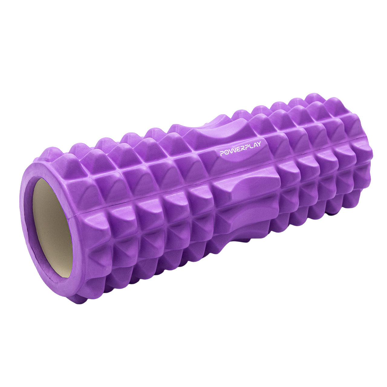 Масажний ролик (роллер) PowerPlay 4405 EVA Massage Roller Фіолетові (33x12см.)