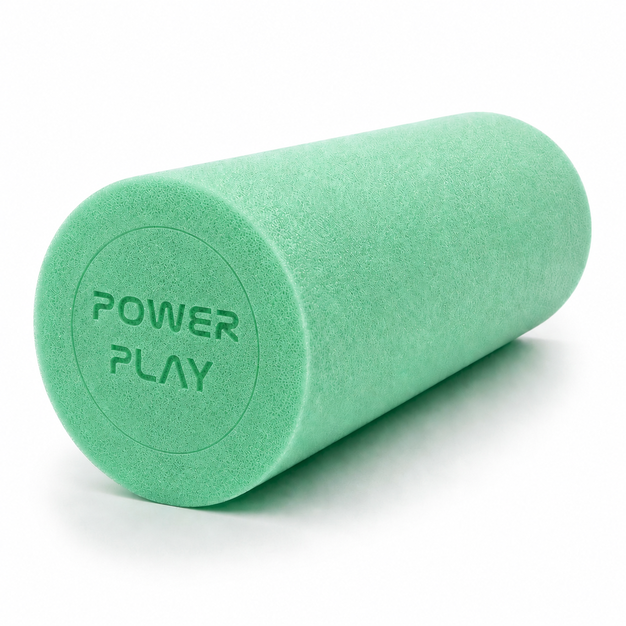 Масажний ролик (роллер) гладкий PowerPlay 4021 Fitness Roller Зелений (30x15см.)