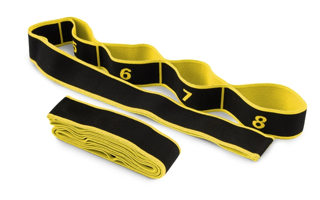 Еспандер з петлями для розтяжки PowerPlay PP_4311 Fitness Band Жовта (88*4см.)
