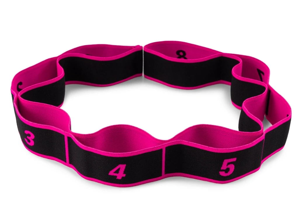Еспандер з петлями для розтяжки PowerPlay PP_4311 Fitness Band Рожева (88*4см.)