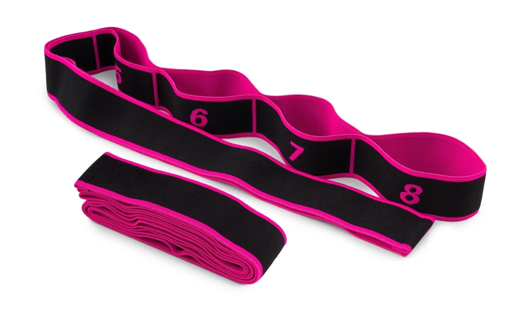 Еспандер з петлями для розтяжки PowerPlay PP_4311 Fitness Band Рожева (88*4см.)