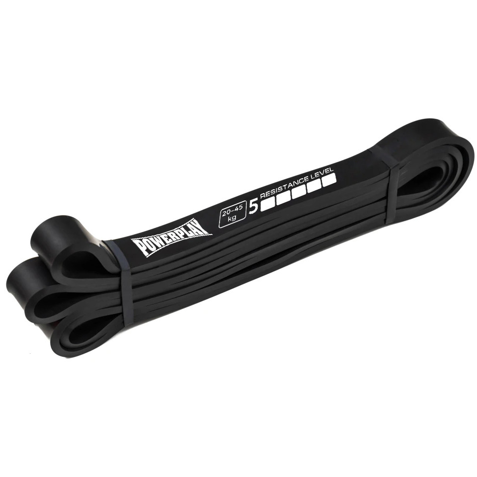 Еспандер-петля (гумка для фітнесу і кроссфіту) PowerPlay 4117 Power Band Чорна (20-45kg)