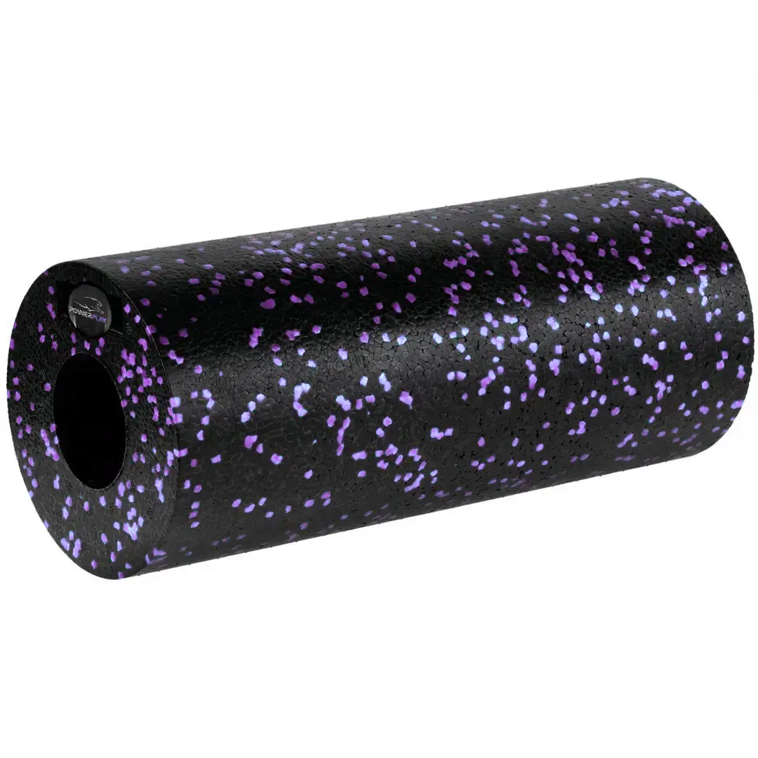 Масажний набір PowerPlay PP_4015 EPP Foam Roller Set 4in1 (2-ва роли + 2-ва м'ячі) Чорно-Фіолетовий