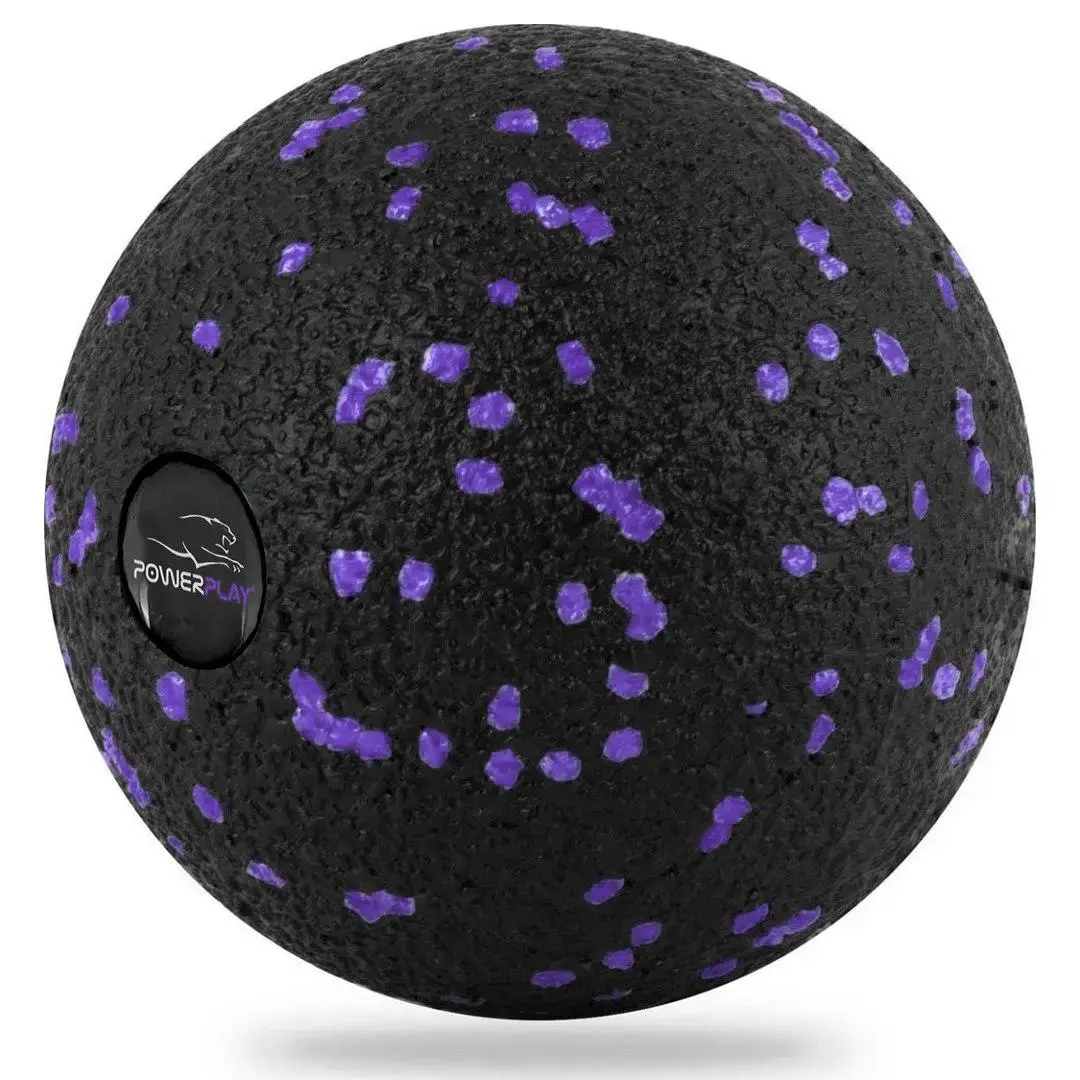 Масажний набір PowerPlay PP_4015 EPP Foam Roller Set 4in1 (2-ва роли + 2-ва м'ячі) Чорно-Фіолетовий