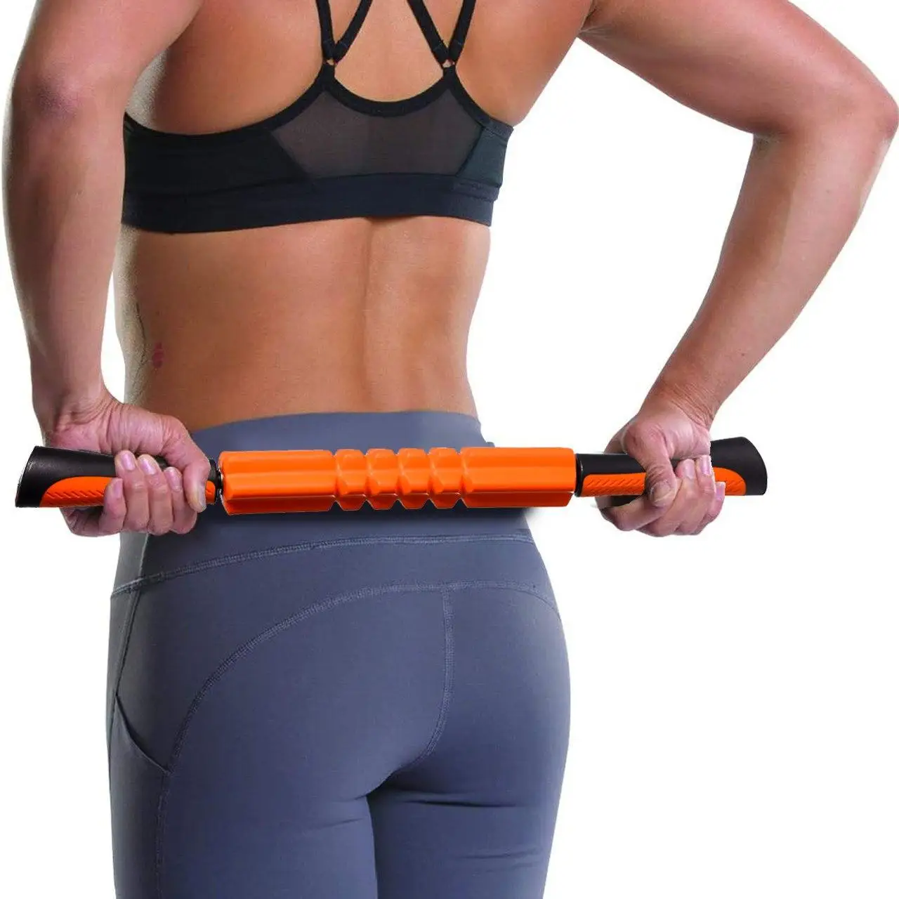 Масажний набір PowerPlay PP_4015 EPP Foam Roller Set 4in1 (2-ва роли + 2-ва м'ячі) Чорно-Фіолетовий