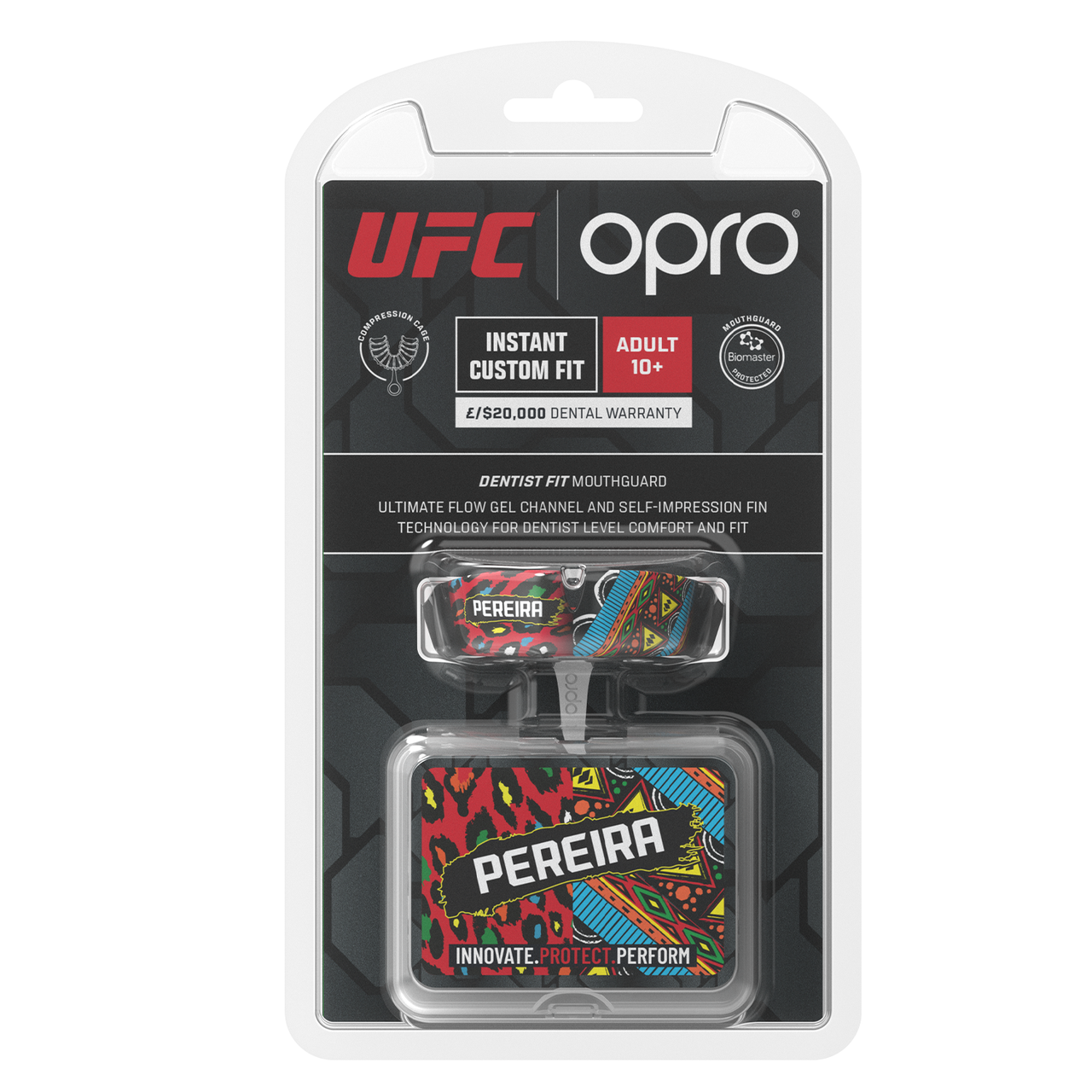 Капа OPRO UFC Fighter Collection Alex Pereira доросла (вік 11+) Blackl (art.102529006)