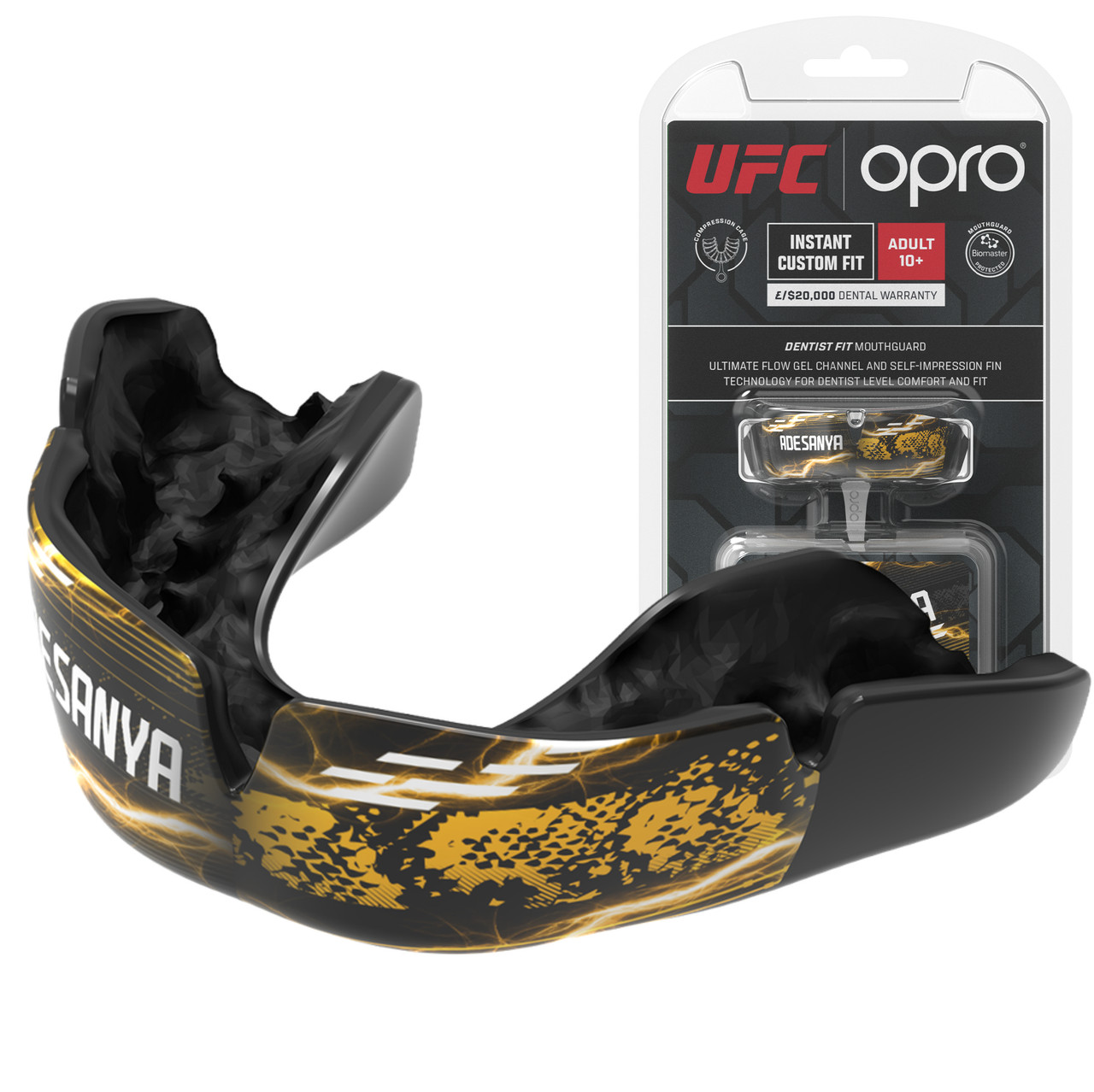 Капа OPRO UFC Fighter Collection Israel Adesanya доросла (вік 11+) Blackl (art.102529005)