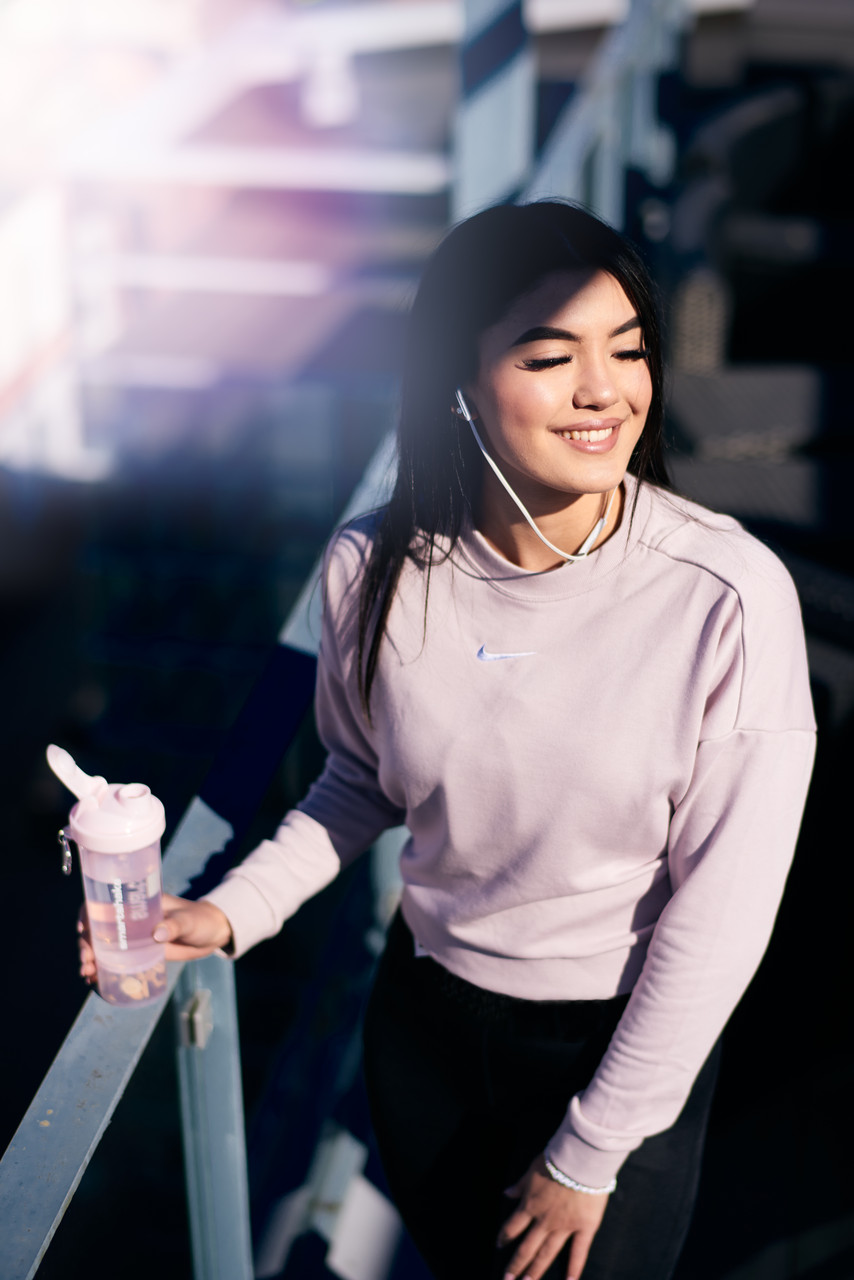 Шейкер спортивний SmartShake Slim 500ml Cotton Pink (Light Lavender)
