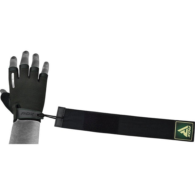 Рукавички для фітнесу RDX T2 Half Army Green L