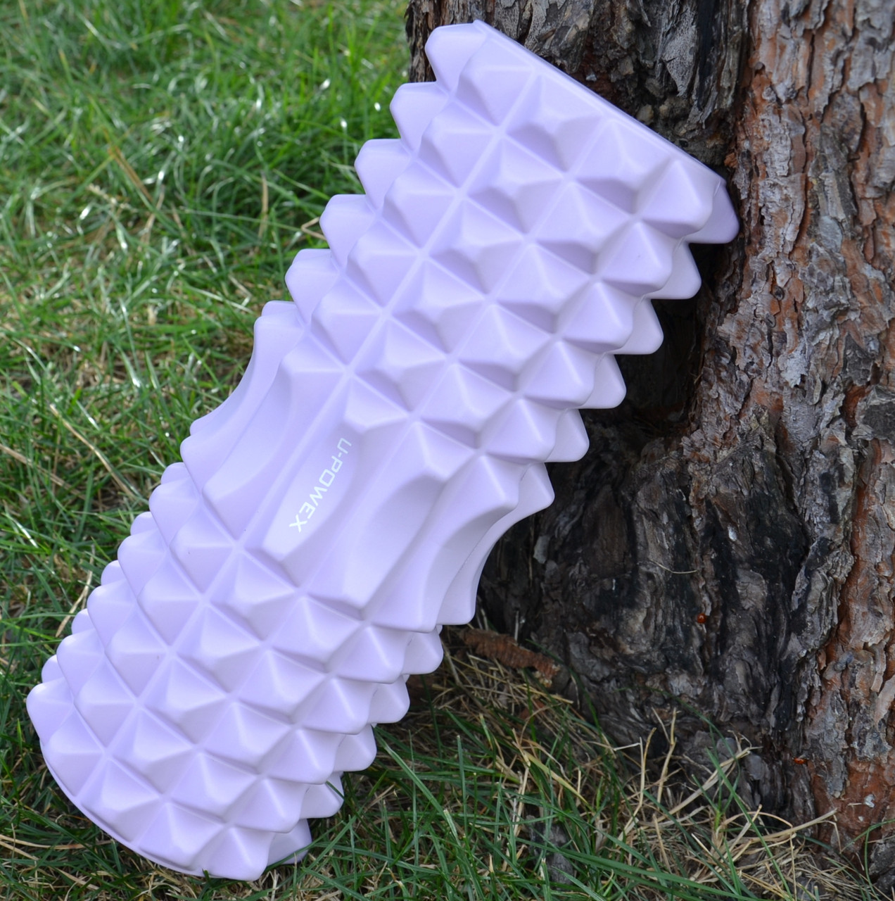 Масажний ролик (роллер) U-POWEX EVA foam roller (33x14см.) Type 2 Purple
