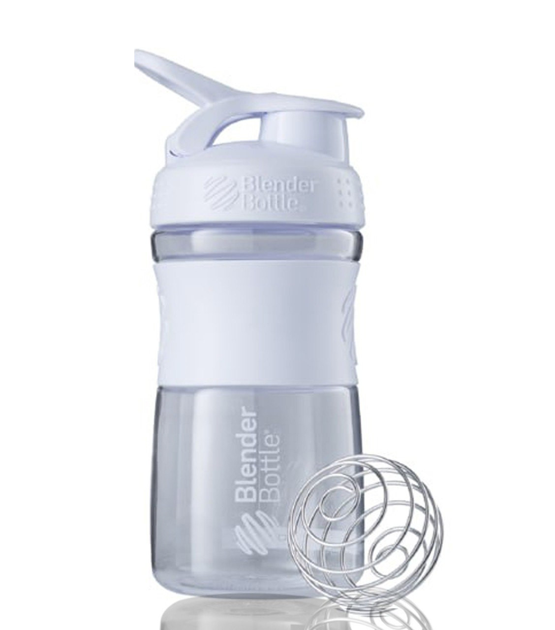 Шейкер спортивний (пляшка) BlenderBottle SportMixer Flip 20oz/590ml White