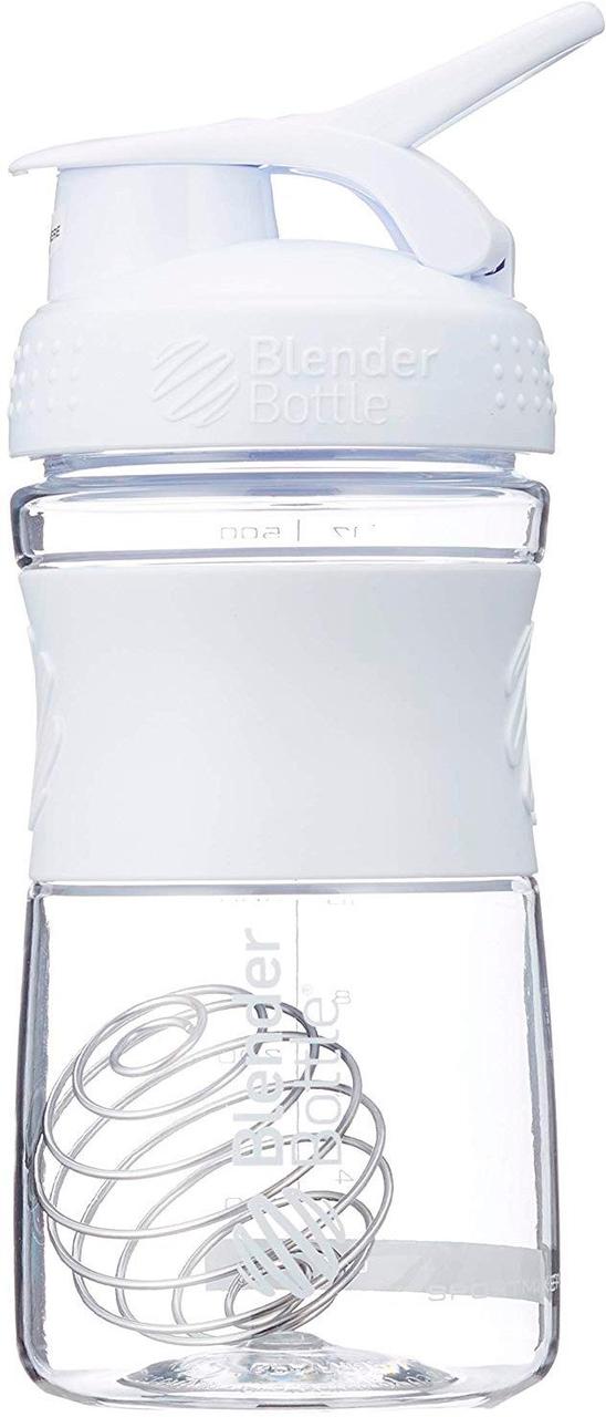 Шейкер спортивний (пляшка) BlenderBottle SportMixer Flip 20oz/590ml White