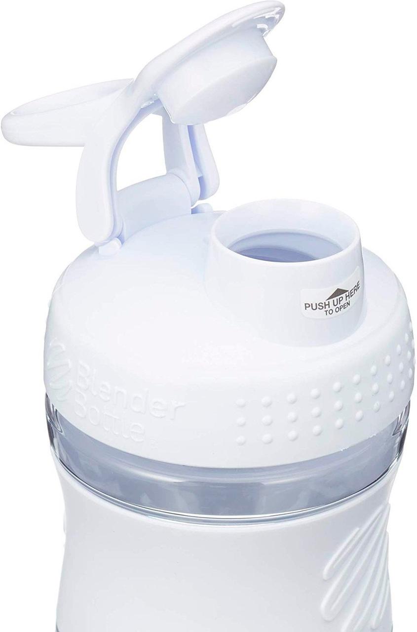 Шейкер спортивний (пляшка) BlenderBottle SportMixer Flip 20oz/590ml White