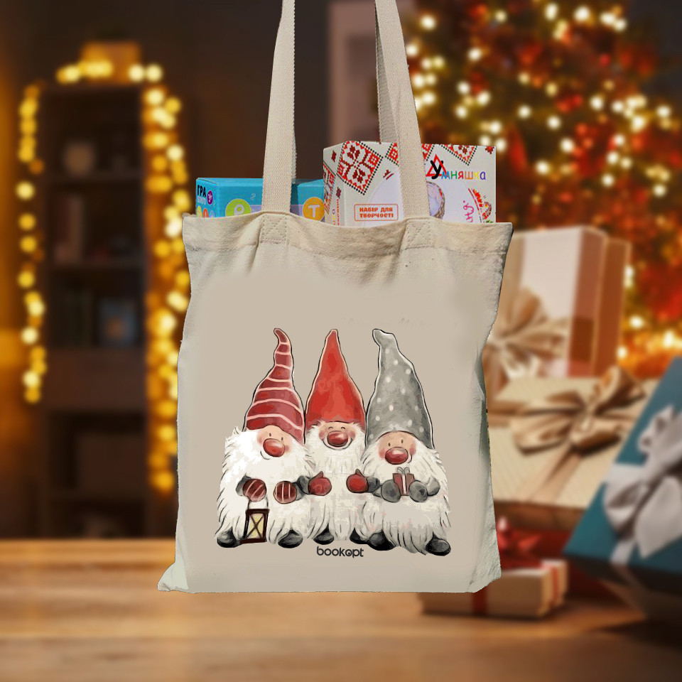 Екошопер BookOpt BK4023 Гномики бежевий