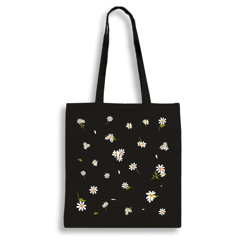 Екошопер BookOpt BK4091 Ромашки - сонячні квіти, чорний