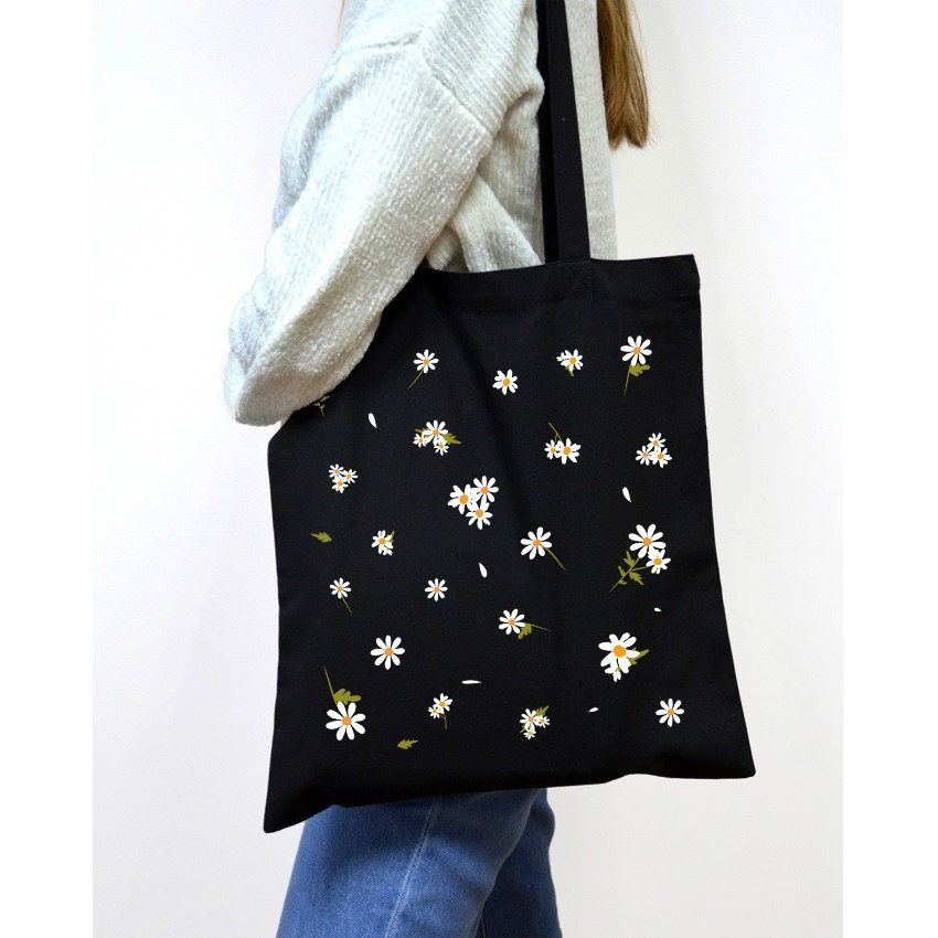 Екошопер BookOpt BK4091 Ромашки - сонячні квіти, чорний