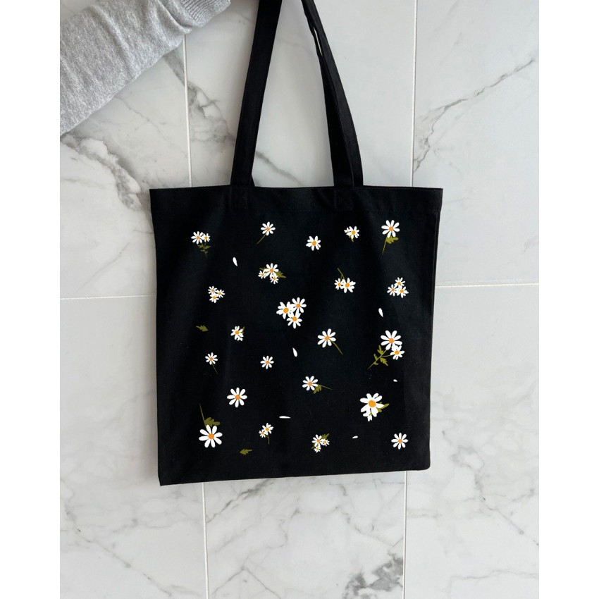 Екошопер BookOpt BK4091 Ромашки - сонячні квіти, чорний