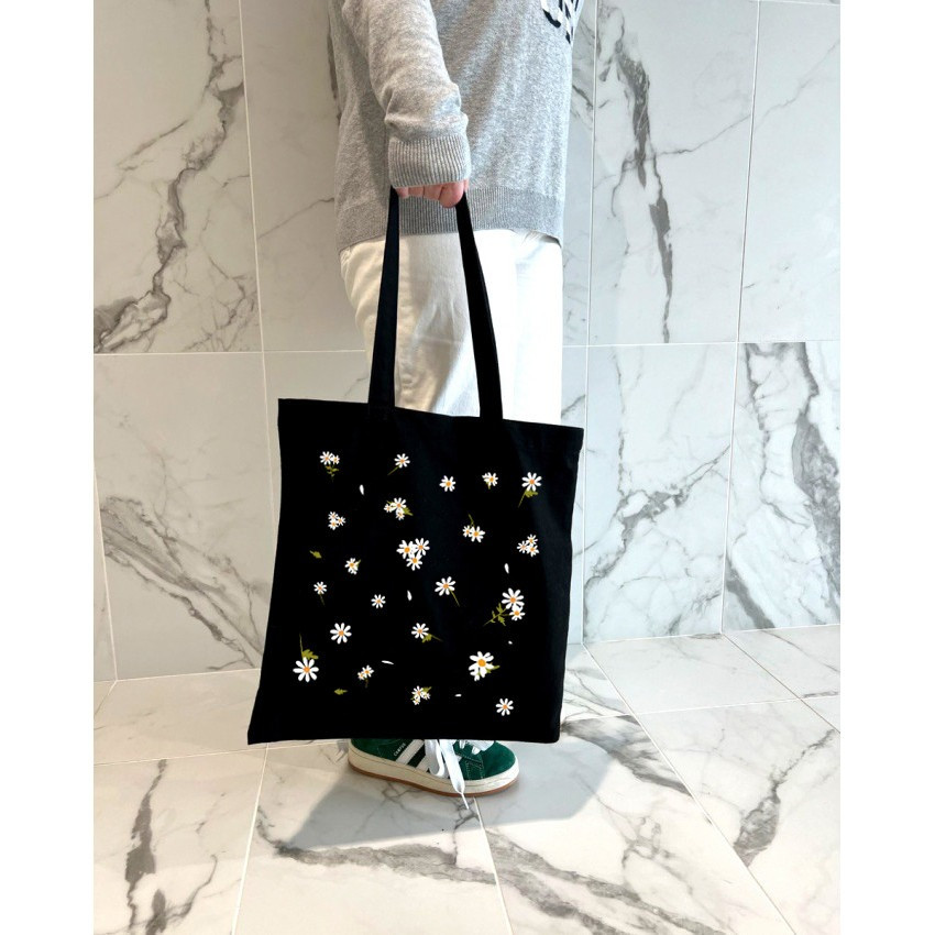 Екошопер BookOpt BK4091 Ромашки - сонячні квіти, чорний