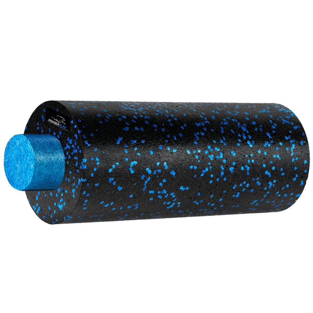 Масажний набір PowerPlay PP_4015 EPP Foam Roller Set 4in1 (2-ва роли + 2-ва м'ячі) Чорно-синій