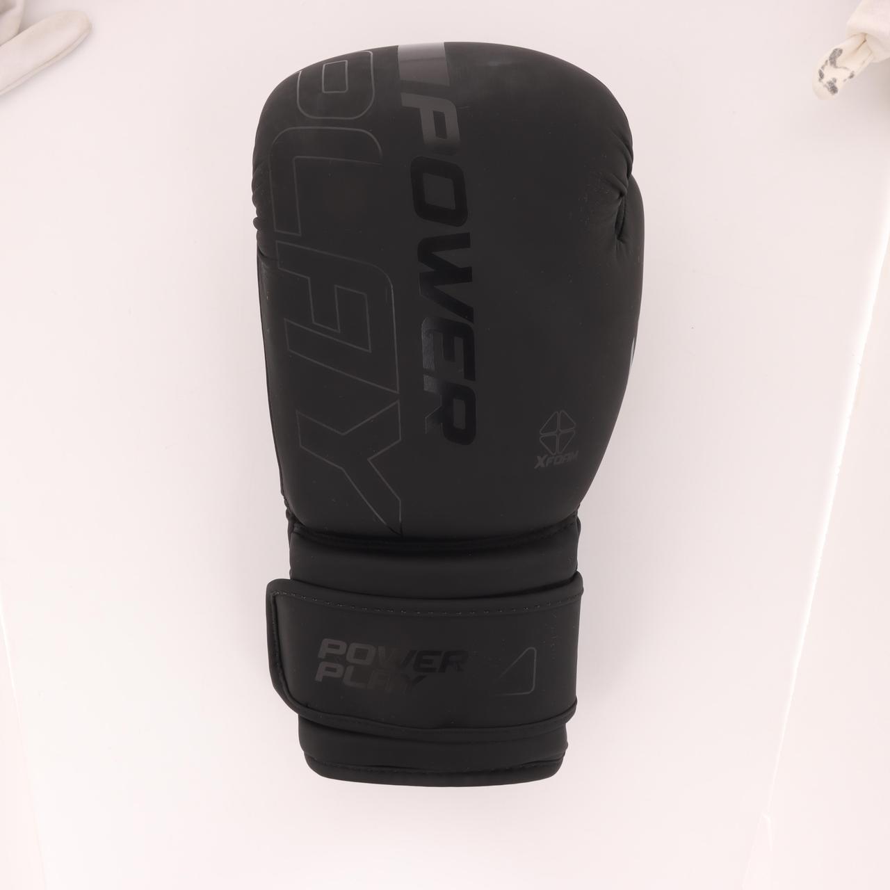 Боксерські рукавиці PowerPlay 3024 Ultra Mat Чорні 14 унцій