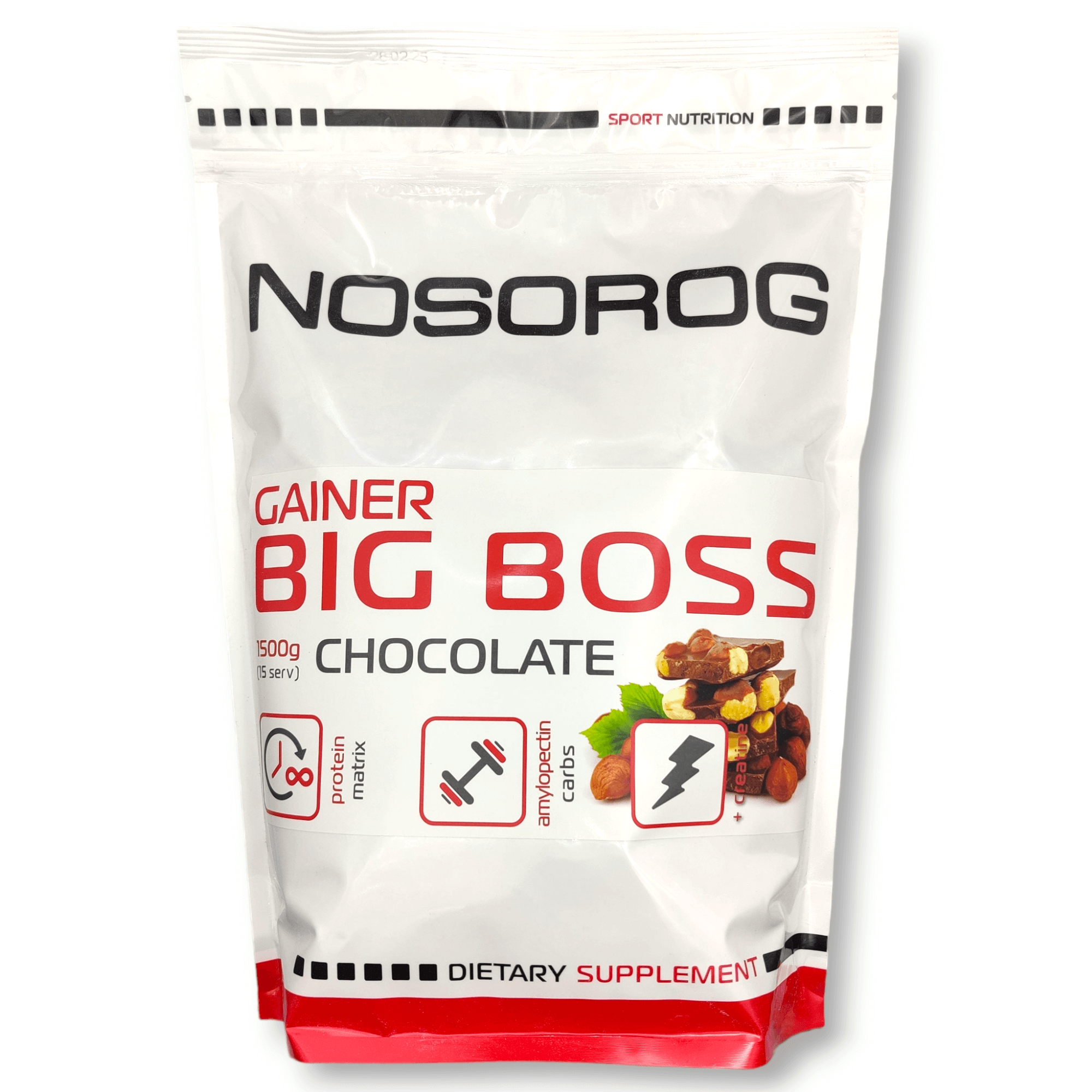 Nosorog Big Boss Gainer шоколадний, 1500 гр