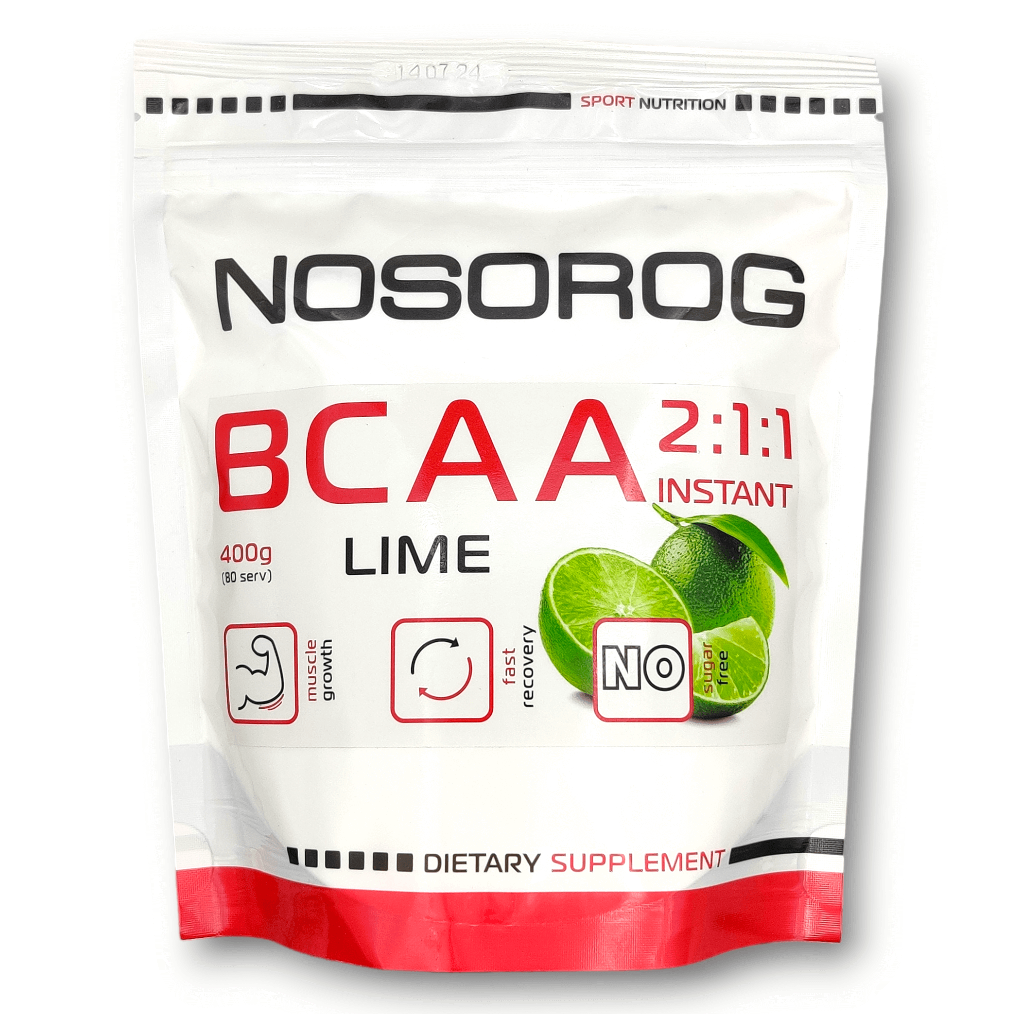 Nosorog BCAA 2:1:1 лайм, 400 грам