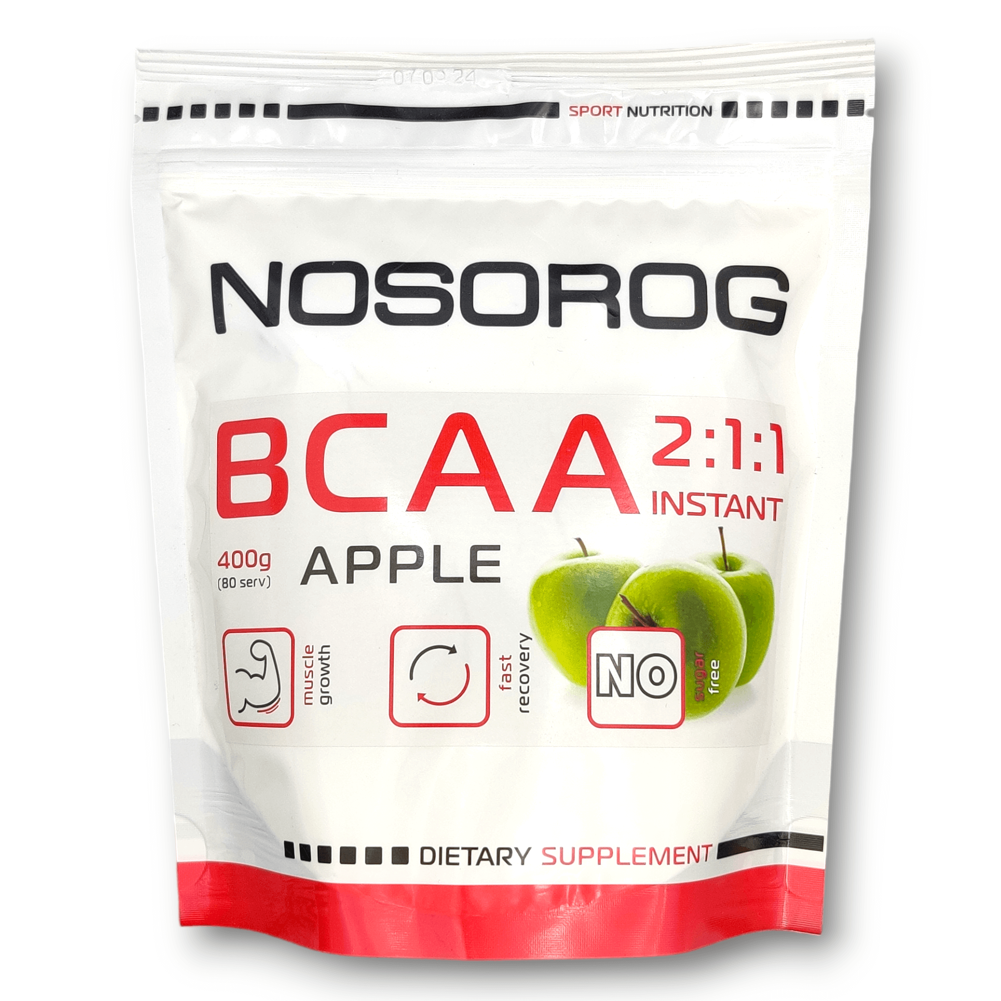Nosorog BCAA 2:1:1 яблуко, 400 грам
