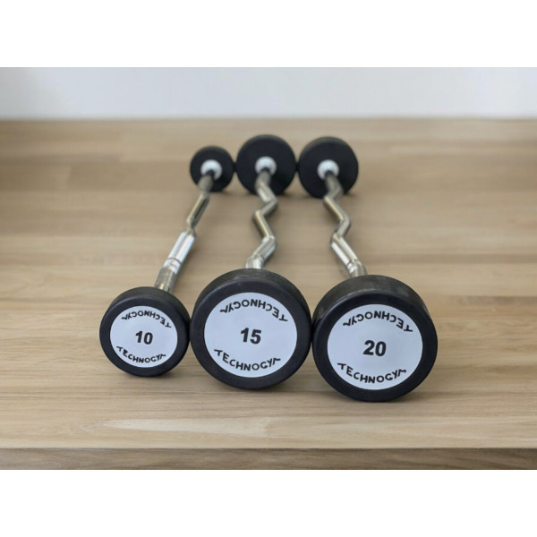 Набір вигнутих фіксованих штанг крок 10 вага 150 кг Technogym TGW-10-50 кг