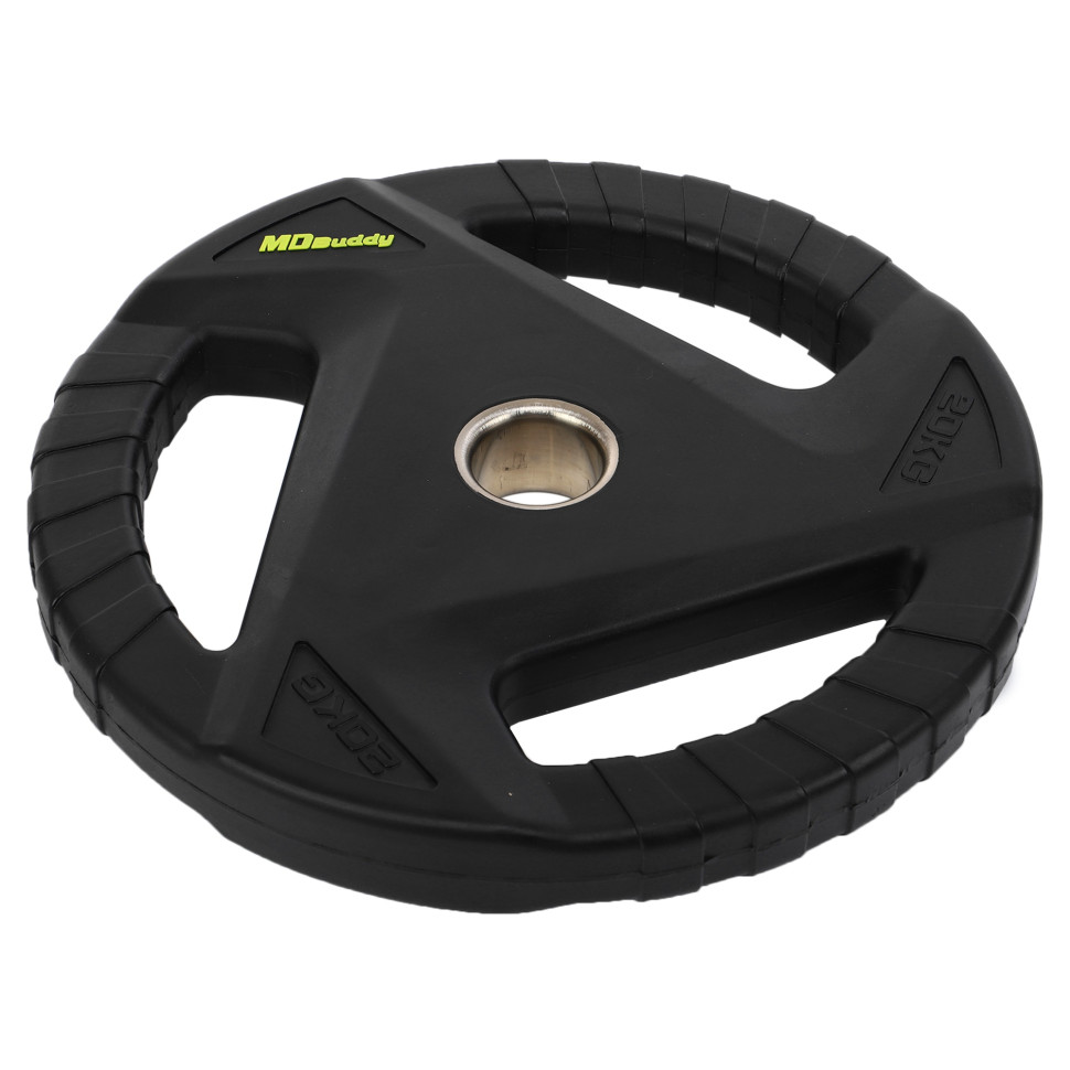 Диски для штанги поліуретанові MD Buddy TA-9649-20 51мм 20кг чорний
