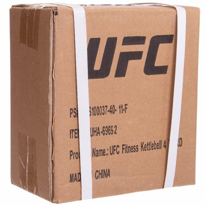 Гиря 6 кг сталева із вініловим покриттям UFC. Червоний