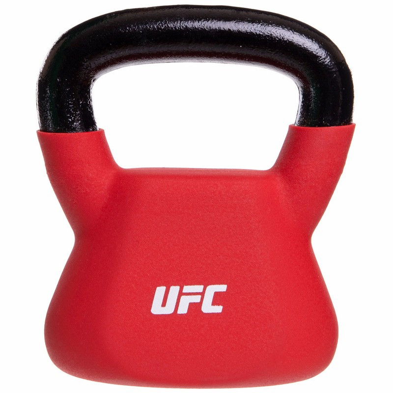Гиря 12 кг сталева із вініловим покриттям UFC. Червоний