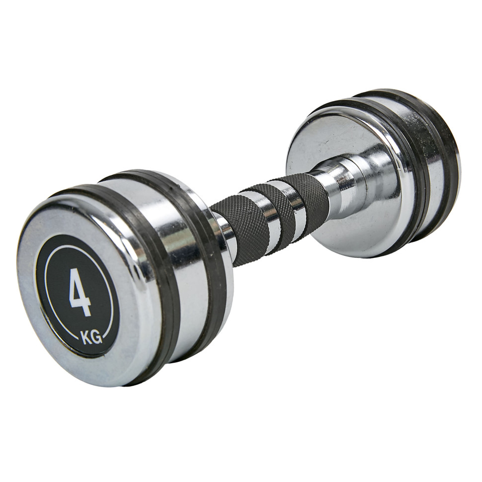 Гантель хромированная Record TA-8232-4 (1x4кг) (1шт, металл хромированный)