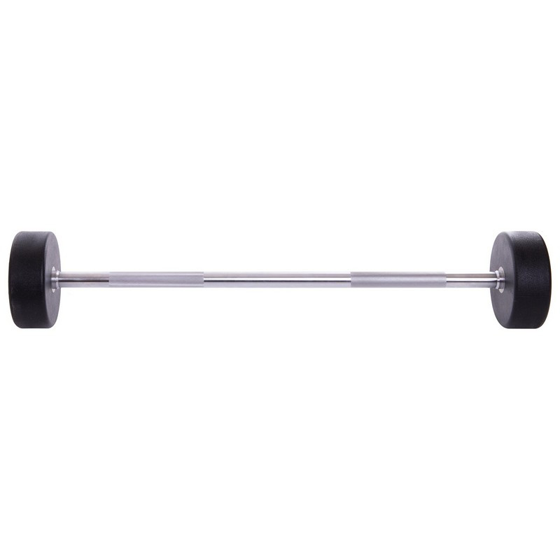 Штанга фіксована пряма поліуретанова Urethane Barbell 35кг MODERN (гриф l-110см)