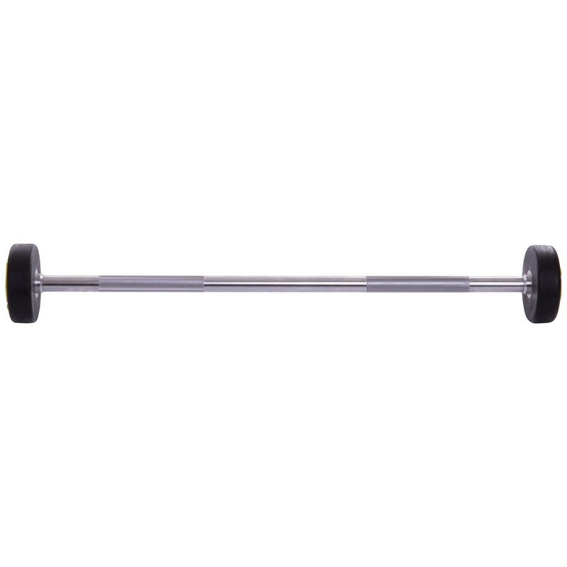 Штанга фіксована пряма поліуретанова Urethane Barbell 15кг MODERN (гриф l-104см)