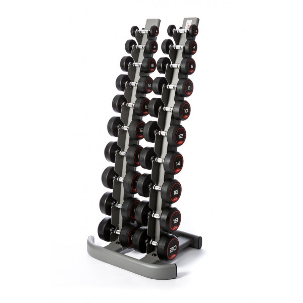 Гантельний ряд 1-10кг + стійка Fitnessport FDS-01