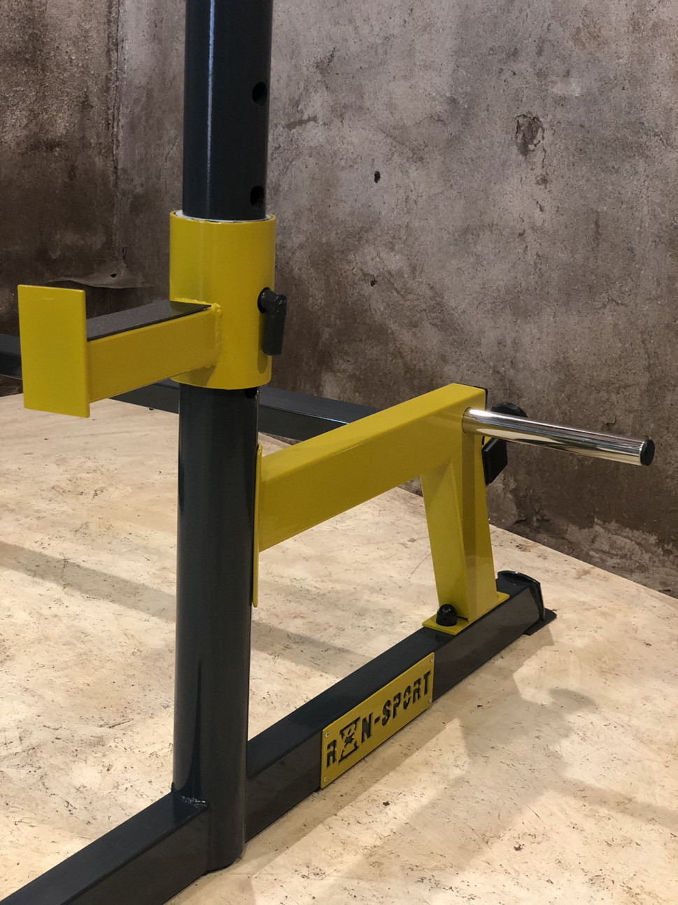 Лавка PE208 + Стійки Round PRO + Набірні штанга та гантелі RN-Sport (4 грифи та 150 кг дисків)