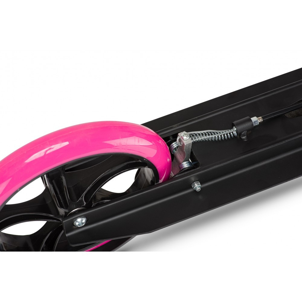 Самокат із ручним тормозом Razzo CITY 200 мм. алюмінієвий HUL1-200 Black/Pink