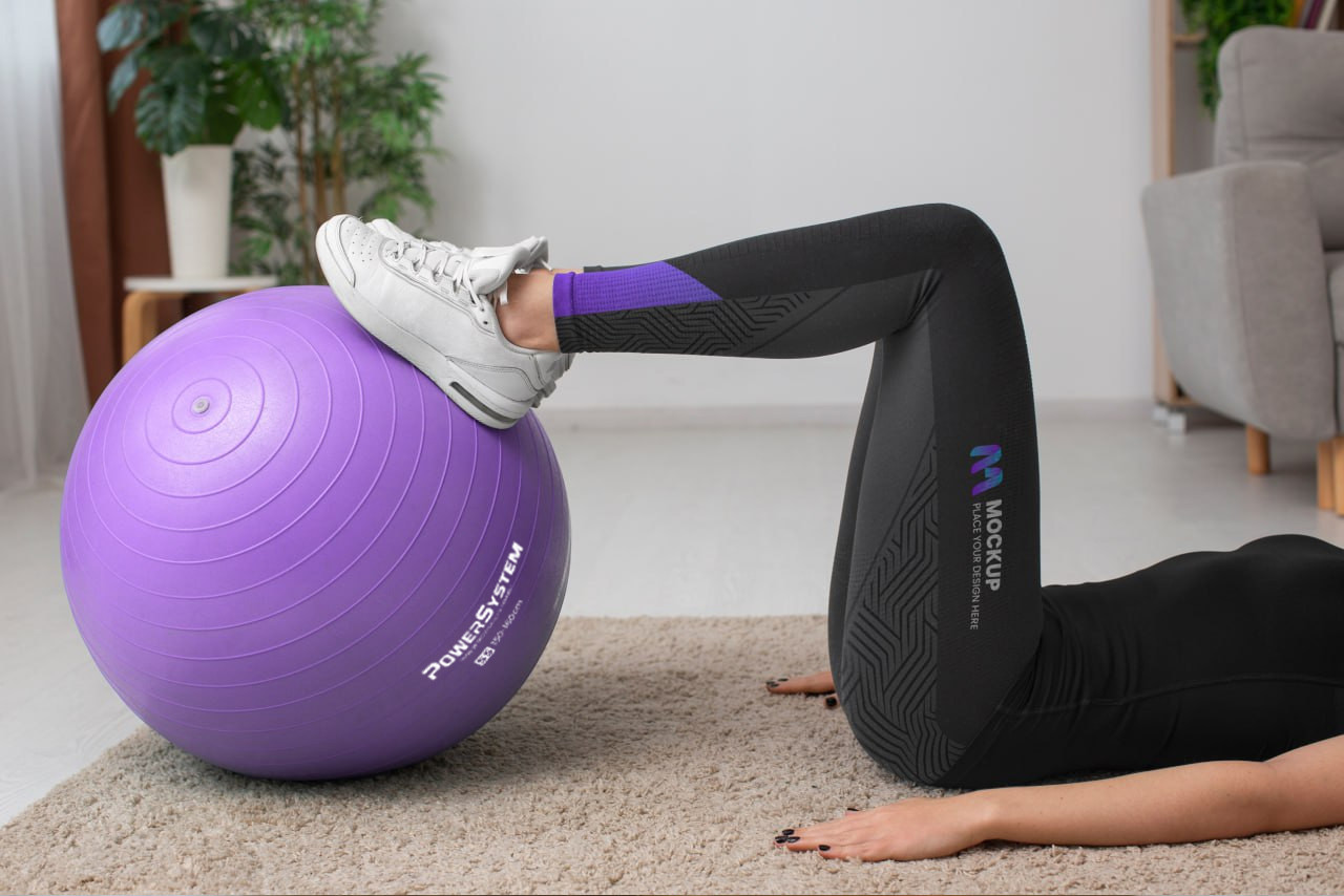 М'яч для фітнесу (фітбол) Power System PS-4011 Ø55 cm PRO Gymball Purple