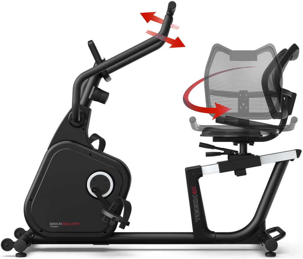 Горизонтальний велотренажер реабілітаційний Toorx Recumbent Bike BRXR Multifit