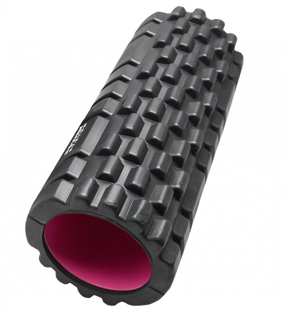 Масажний ролик (роллер) Power System PS-4050 Fitness Foam Roller Black/Pink (33x15см.)