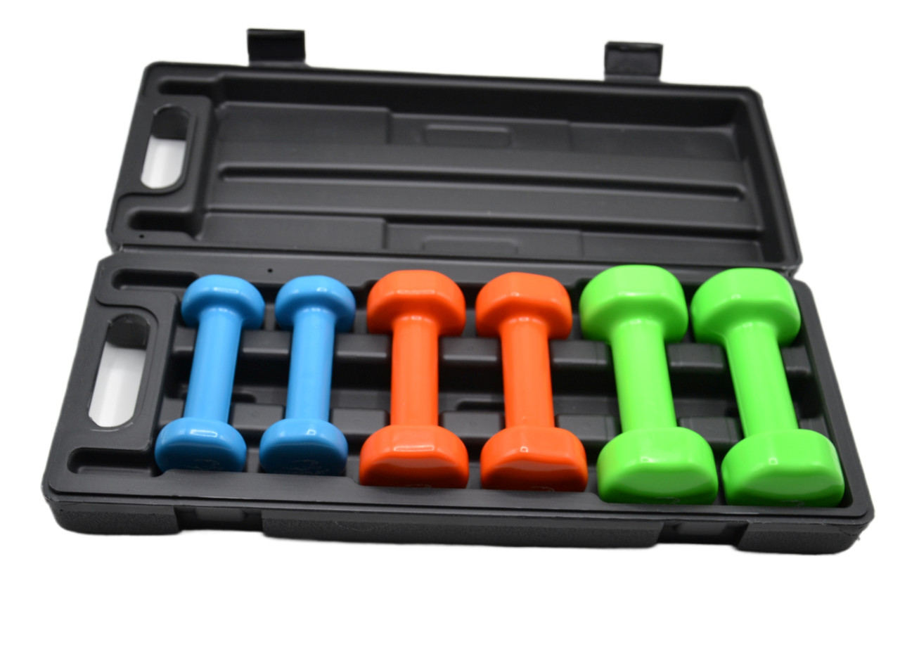 Набір гантелей в кейсі 6 кг. PowerPlay 4103 Fitness Dumbells (2шт.*0,5кг. 2шт.*1кг. 2шт.*1,5кг.)