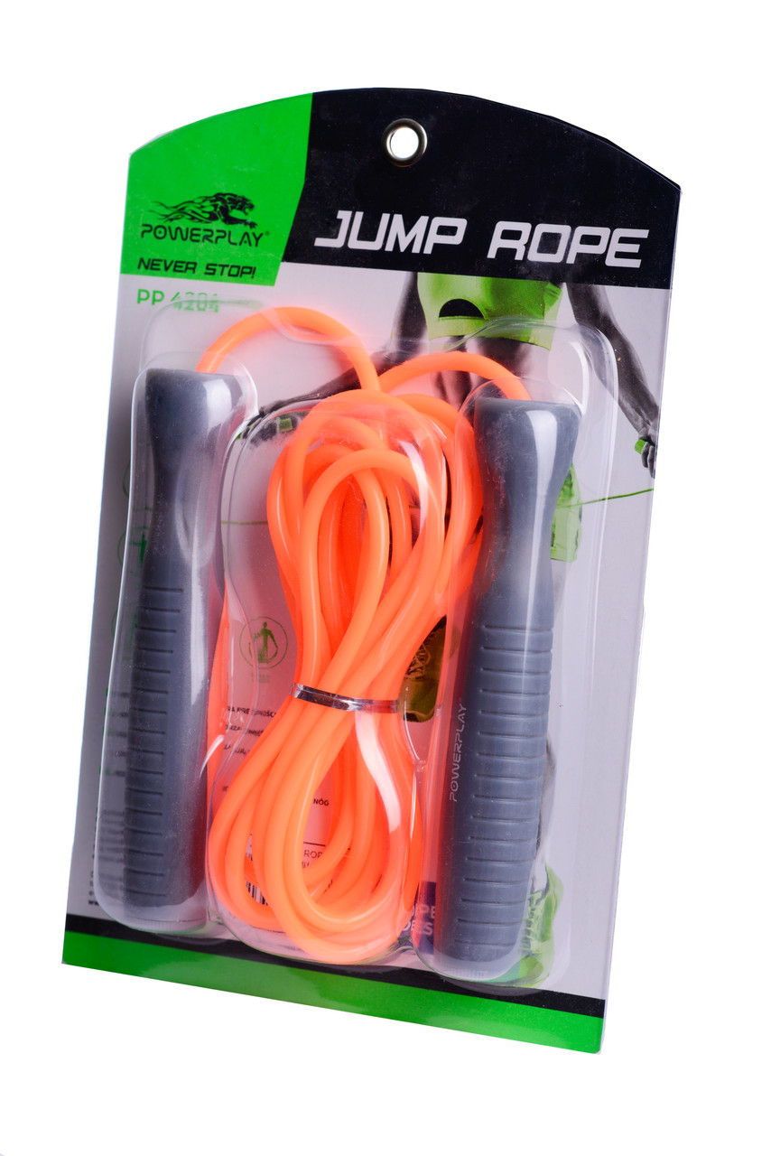 Скакалка PowerPlay 4204 Classic Jump Rope Помаранчева (2,7m.)