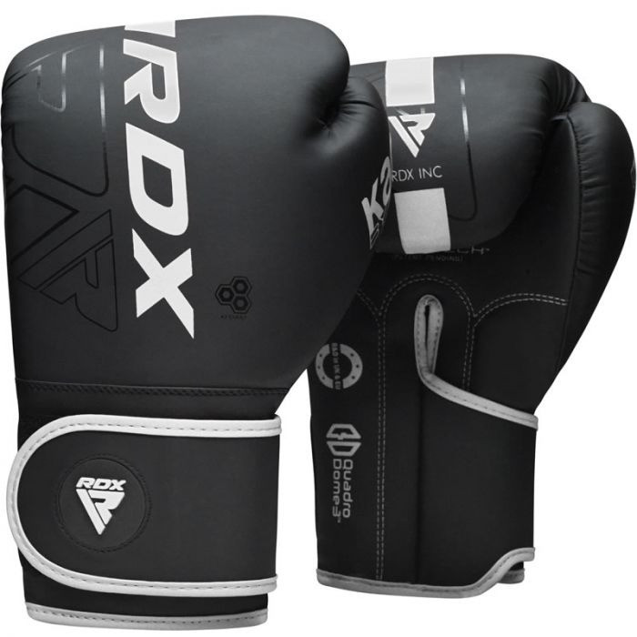 Боксерські рукавиці RDX F6 Kara Matte White 8 унцій (капа в комплекті)