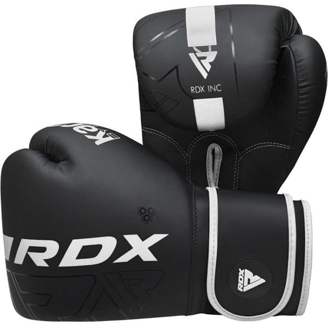 Боксерські рукавиці RDX F6 Kara Matte White 8 унцій (капа в комплекті)