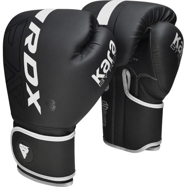Боксерські рукавиці RDX F6 Kara Matte White 6 унцій (капа в комплекті)