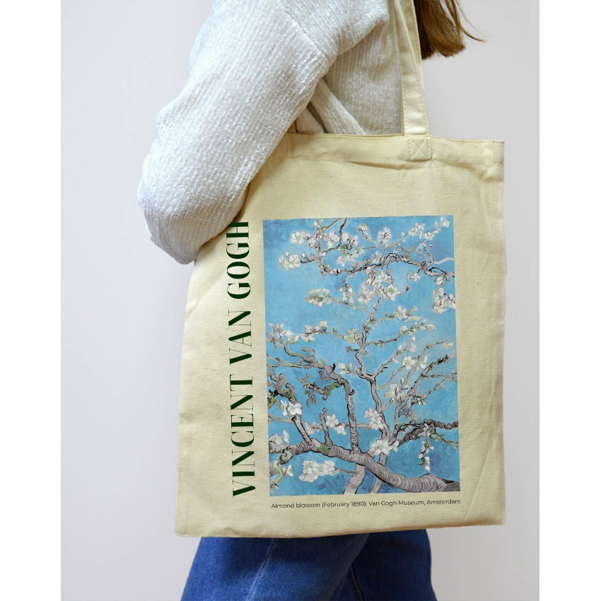 Екошопер BookOpt BK4098 Vincent Van Gogh Almond Blossom бежевий